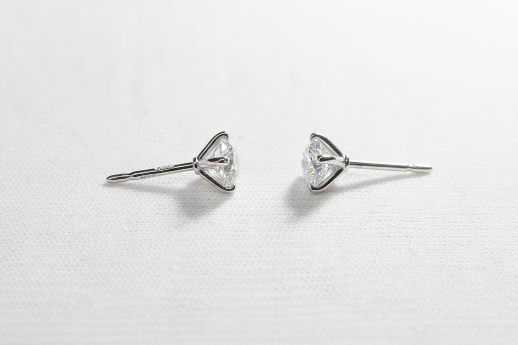Diamond Stud Earrings – D Colour, IF Clarity, IGI Certified
