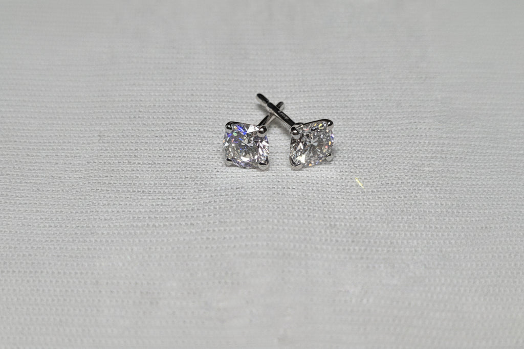 Diamond Stud Earrings – D Colour, IF Clarity, IGI Certified