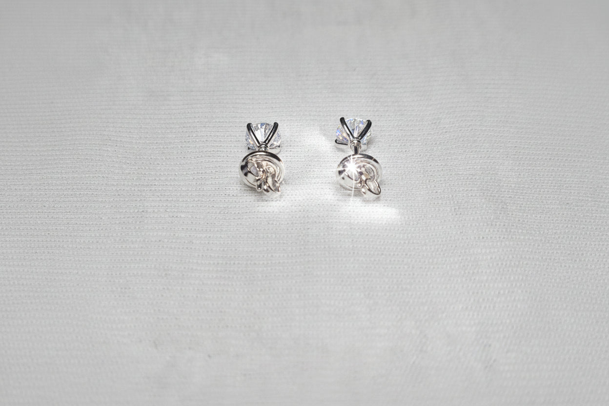 Diamond Stud Earrings – D Colour, IF Clarity, IGI Certified